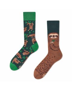 Many Mornings Sloth Life Crew-Socken