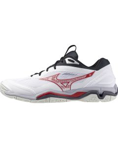 Mizuno Wave Stealth 6 white/salsa/black